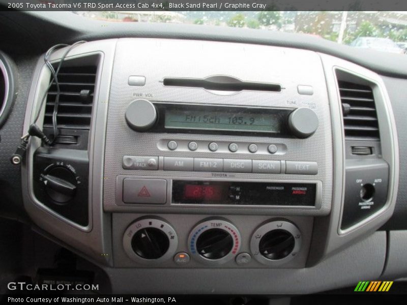 Black Sand Pearl / Graphite Gray 2005 Toyota Tacoma V6 TRD Sport Access Cab 4x4