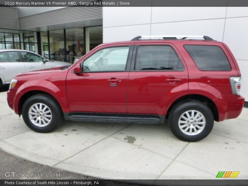  2010 Mariner V6 Premier 4WD Sangria Red Metallic