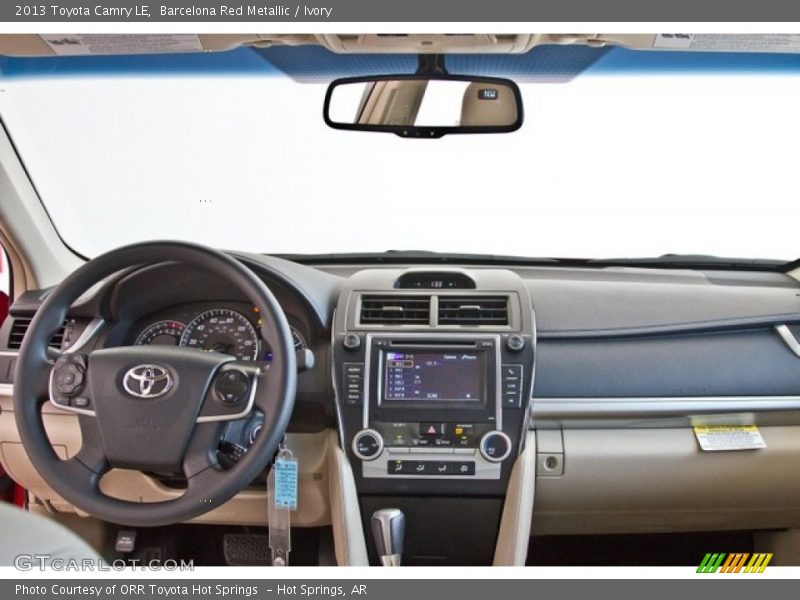 Barcelona Red Metallic / Ivory 2013 Toyota Camry LE