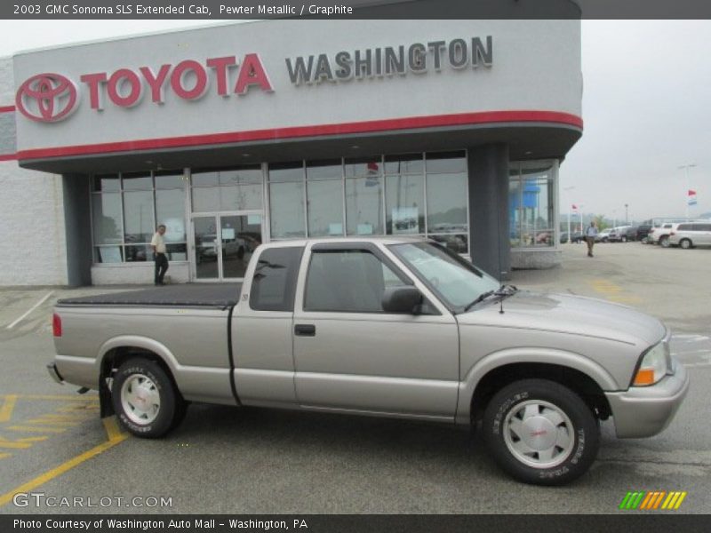 Pewter Metallic / Graphite 2003 GMC Sonoma SLS Extended Cab