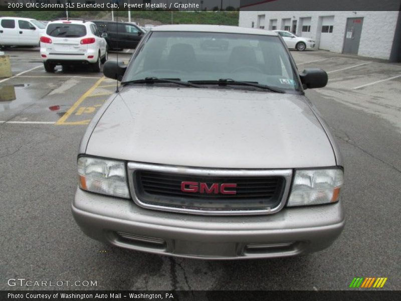 Pewter Metallic / Graphite 2003 GMC Sonoma SLS Extended Cab