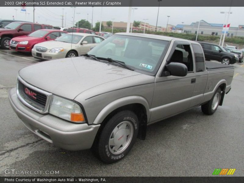 Pewter Metallic / Graphite 2003 GMC Sonoma SLS Extended Cab