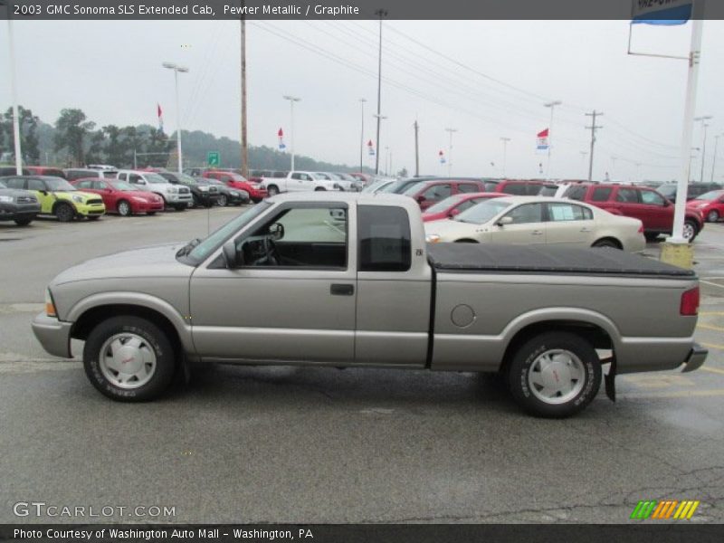 Pewter Metallic / Graphite 2003 GMC Sonoma SLS Extended Cab