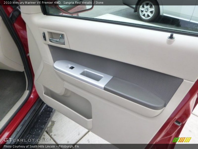 Sangria Red Metallic / Stone 2010 Mercury Mariner V6 Premier 4WD