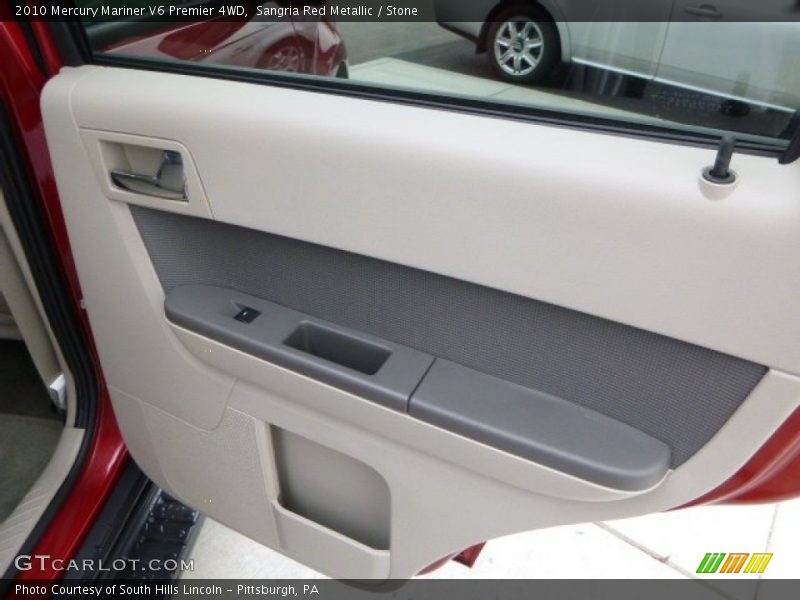 Sangria Red Metallic / Stone 2010 Mercury Mariner V6 Premier 4WD
