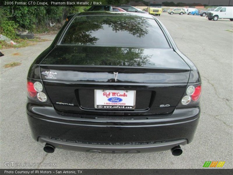 Phantom Black Metallic / Black 2006 Pontiac GTO Coupe