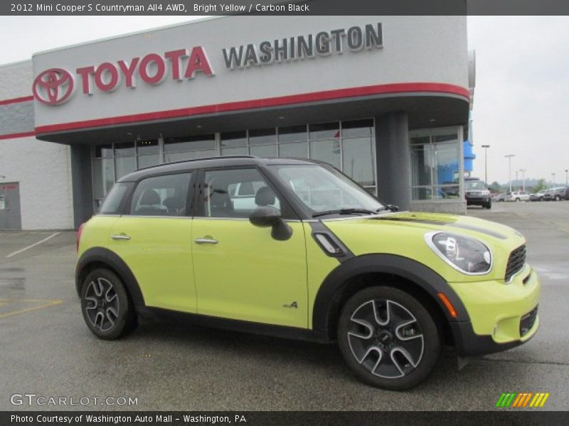Bright Yellow / Carbon Black 2012 Mini Cooper S Countryman All4 AWD