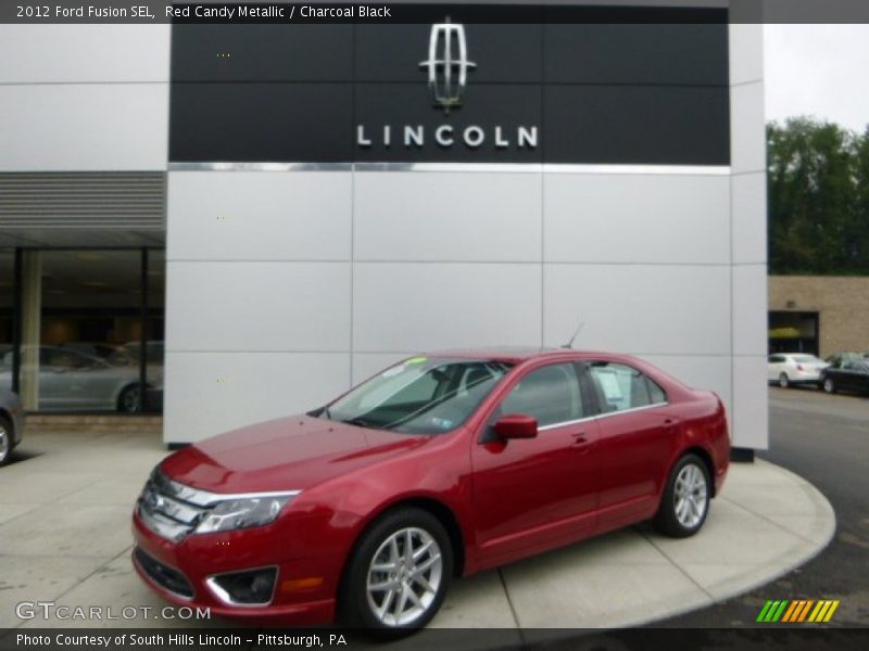 Red Candy Metallic / Charcoal Black 2012 Ford Fusion SEL