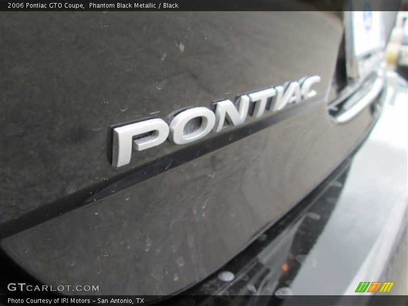 Phantom Black Metallic / Black 2006 Pontiac GTO Coupe