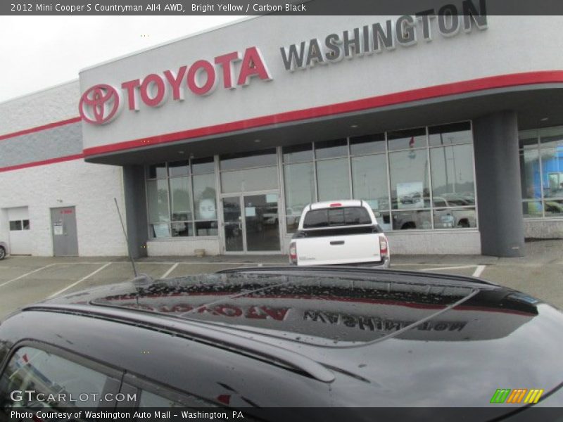 Bright Yellow / Carbon Black 2012 Mini Cooper S Countryman All4 AWD