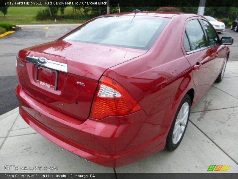 Red Candy Metallic / Charcoal Black 2012 Ford Fusion SEL