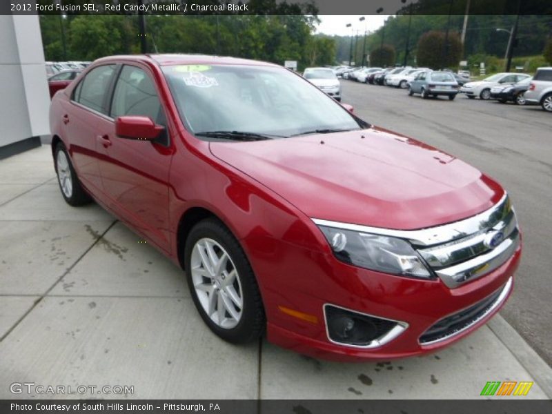 Red Candy Metallic / Charcoal Black 2012 Ford Fusion SEL