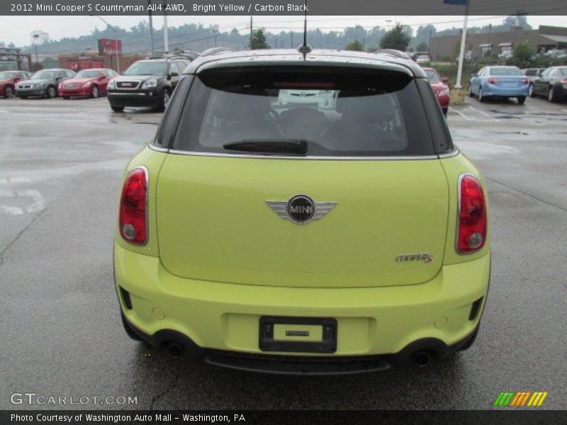 Bright Yellow / Carbon Black 2012 Mini Cooper S Countryman All4 AWD