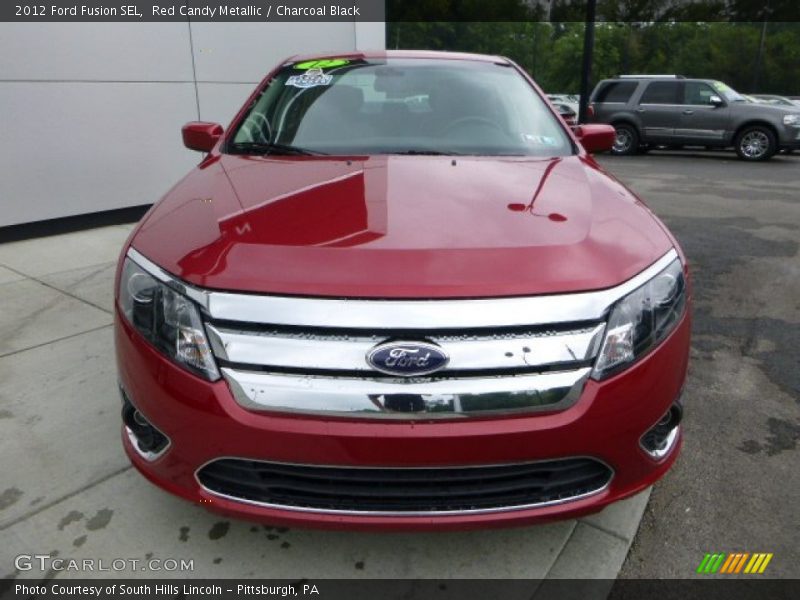 Red Candy Metallic / Charcoal Black 2012 Ford Fusion SEL