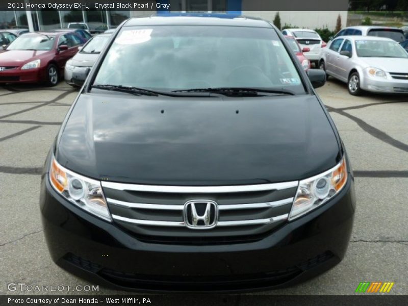 Crystal Black Pearl / Gray 2011 Honda Odyssey EX-L