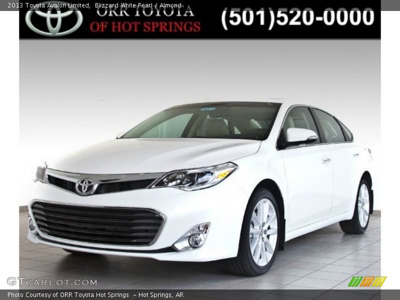 Blizzard White Pearl / Almond 2013 Toyota Avalon Limited