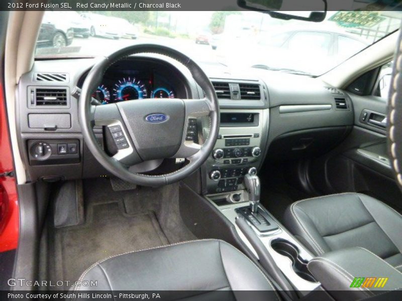 Red Candy Metallic / Charcoal Black 2012 Ford Fusion SEL