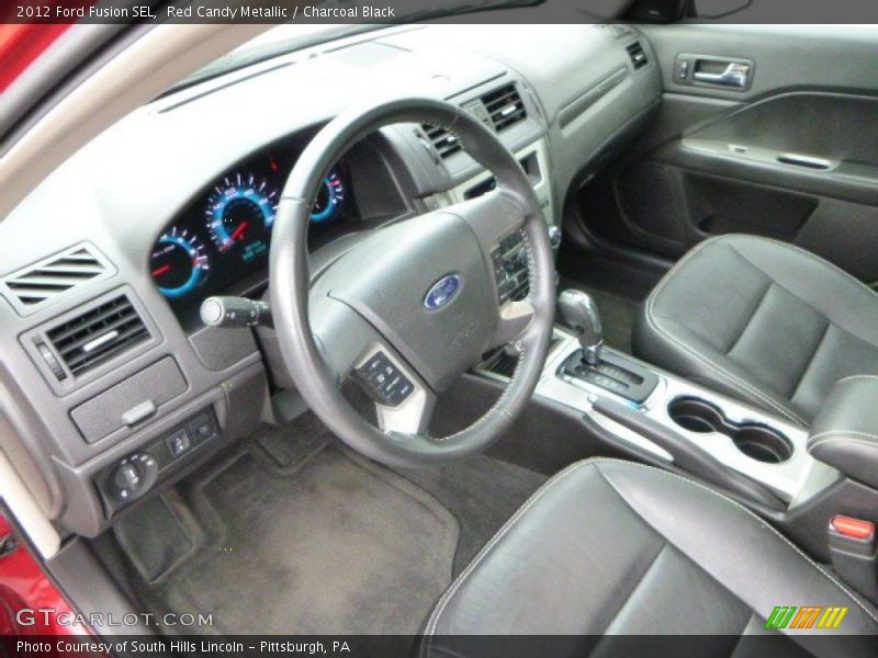 Red Candy Metallic / Charcoal Black 2012 Ford Fusion SEL