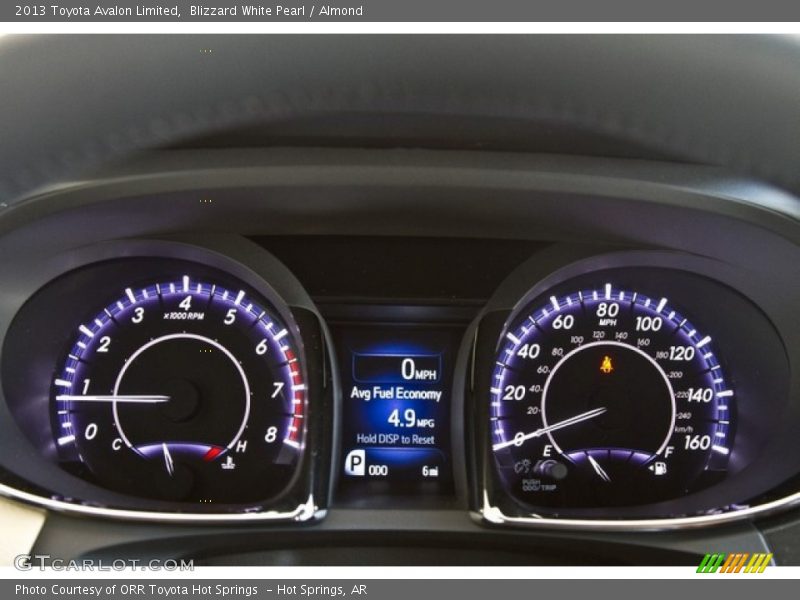  2013 Avalon Limited Limited Gauges