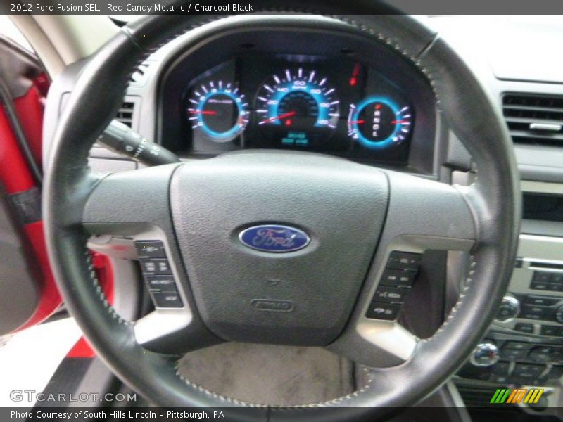 Red Candy Metallic / Charcoal Black 2012 Ford Fusion SEL