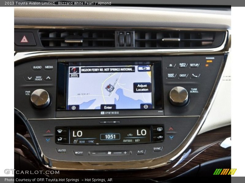 Controls of 2013 Avalon Limited