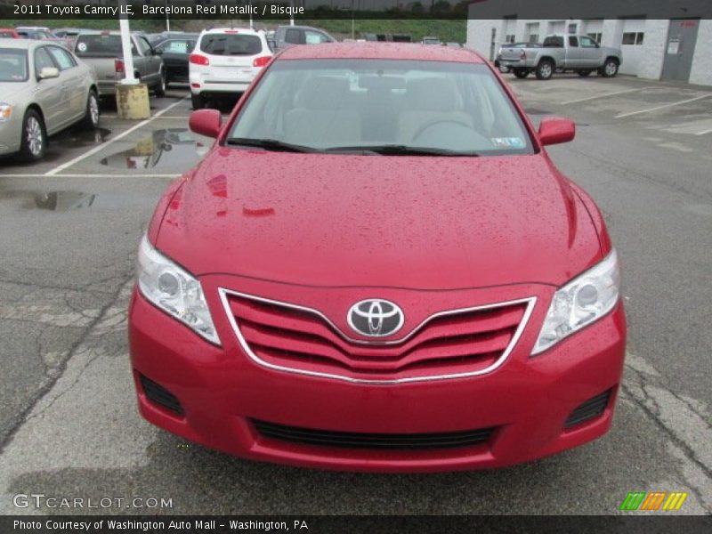 Barcelona Red Metallic / Bisque 2011 Toyota Camry LE