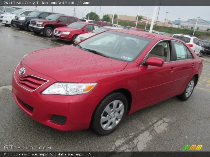 Barcelona Red Metallic / Bisque 2011 Toyota Camry LE