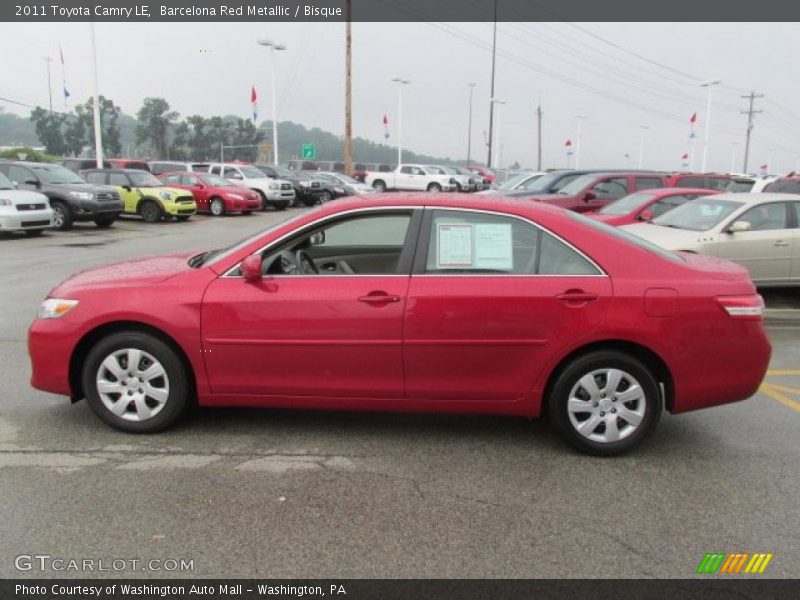 Barcelona Red Metallic / Bisque 2011 Toyota Camry LE