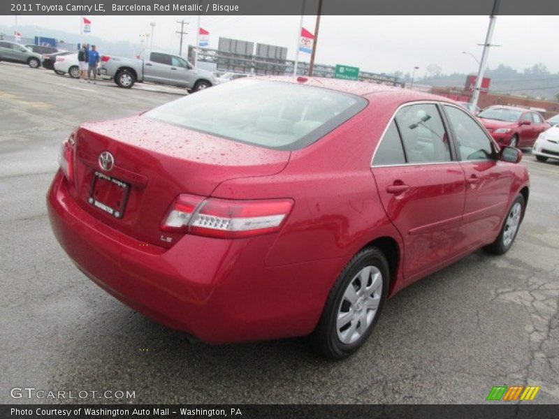 Barcelona Red Metallic / Bisque 2011 Toyota Camry LE