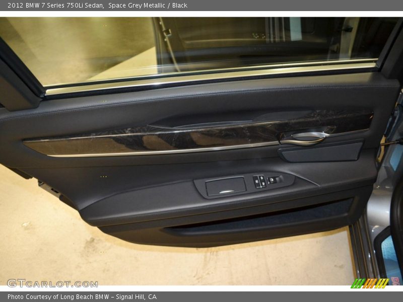 Space Grey Metallic / Black 2012 BMW 7 Series 750Li Sedan