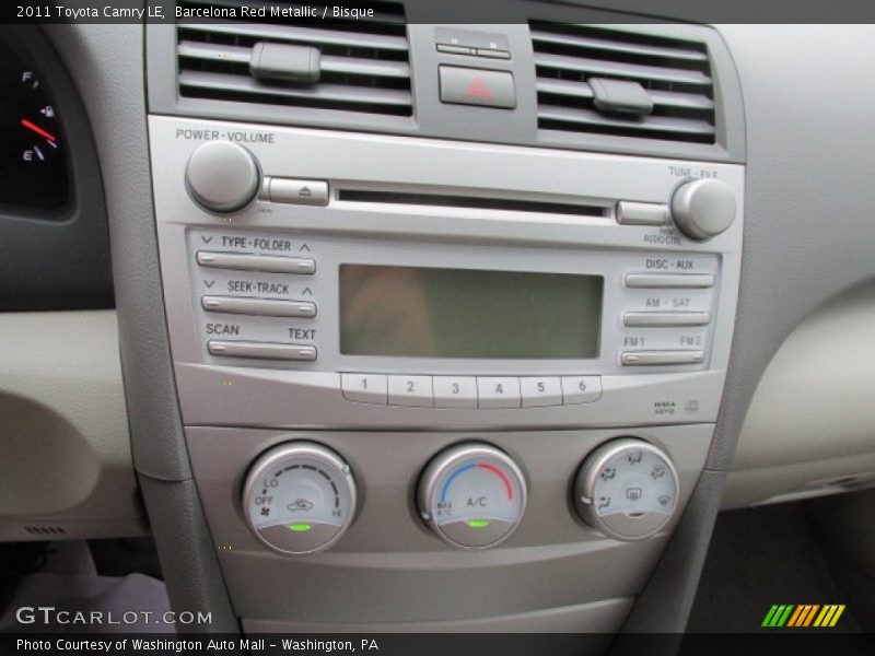 Barcelona Red Metallic / Bisque 2011 Toyota Camry LE