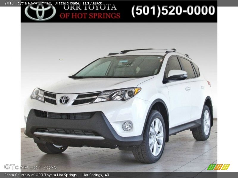 Blizzard White Pearl / Black 2013 Toyota RAV4 Limited