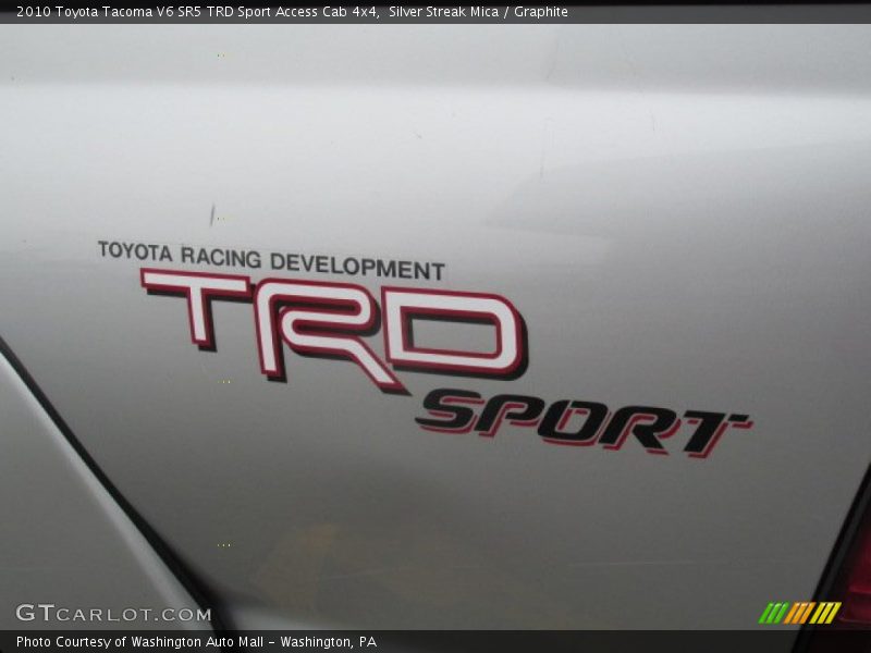 Silver Streak Mica / Graphite 2010 Toyota Tacoma V6 SR5 TRD Sport Access Cab 4x4