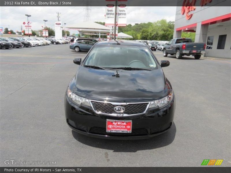 Ebony Black / Stone 2012 Kia Forte EX
