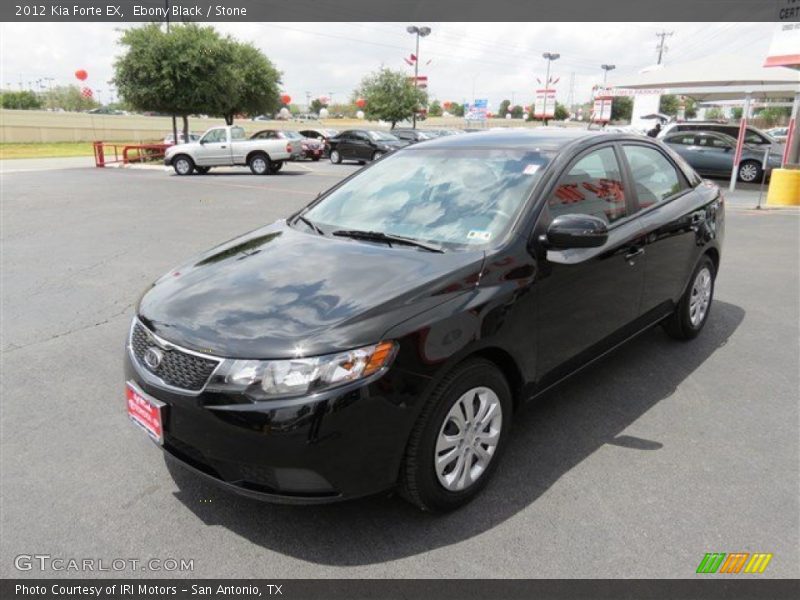 Ebony Black / Stone 2012 Kia Forte EX