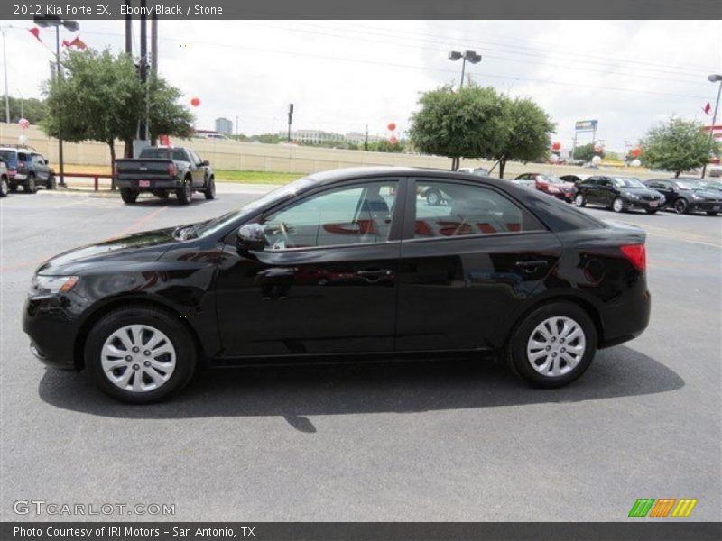 Ebony Black / Stone 2012 Kia Forte EX