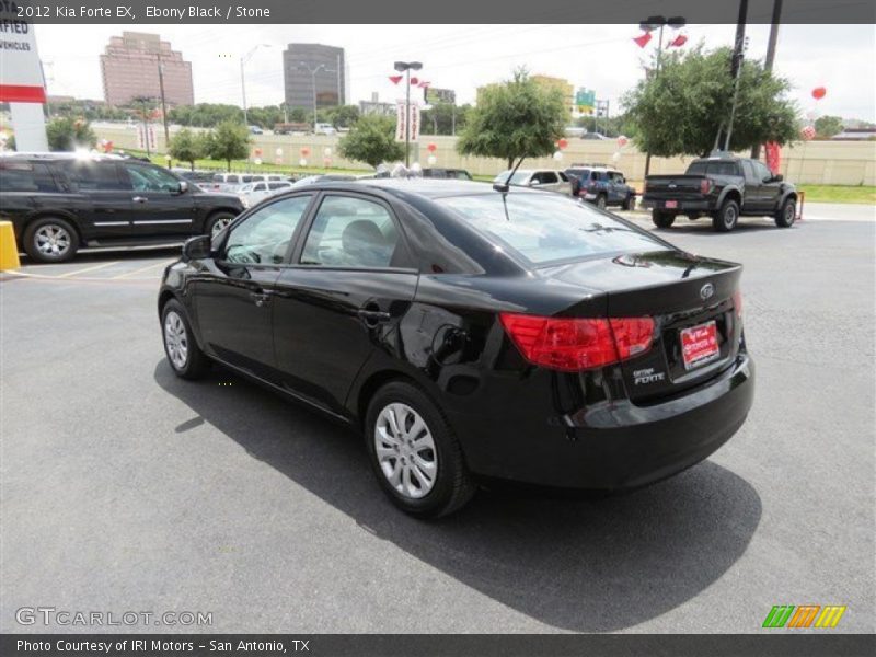 Ebony Black / Stone 2012 Kia Forte EX