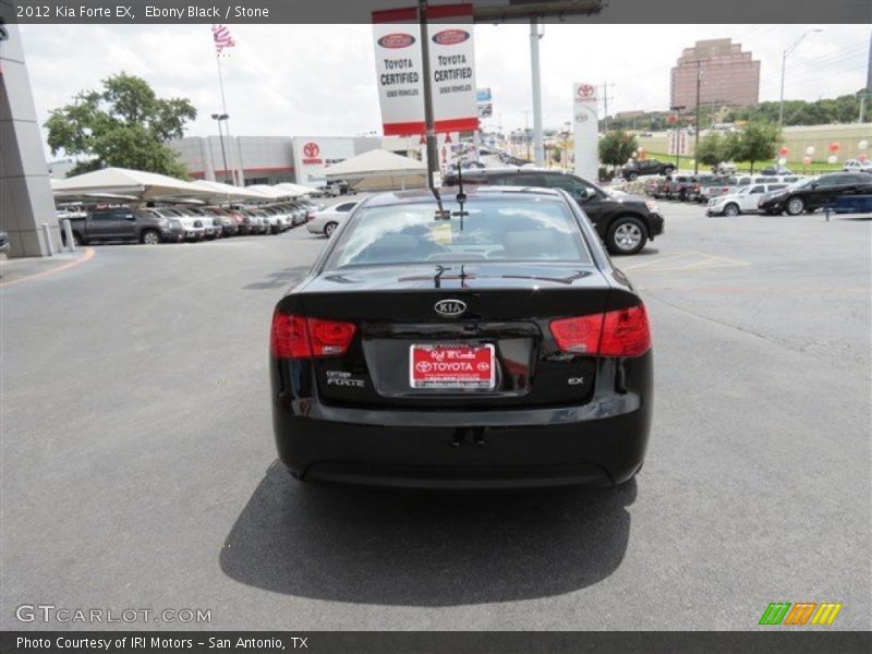 Ebony Black / Stone 2012 Kia Forte EX