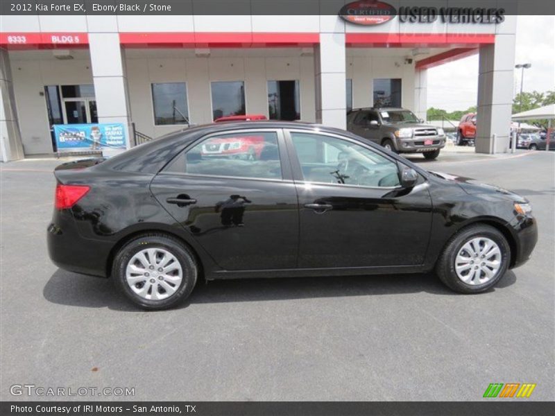 Ebony Black / Stone 2012 Kia Forte EX