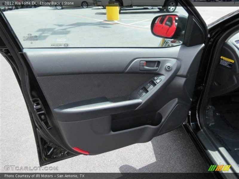 Ebony Black / Stone 2012 Kia Forte EX
