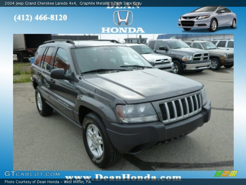 Graphite Metallic / Dark Slate Gray 2004 Jeep Grand Cherokee Laredo 4x4