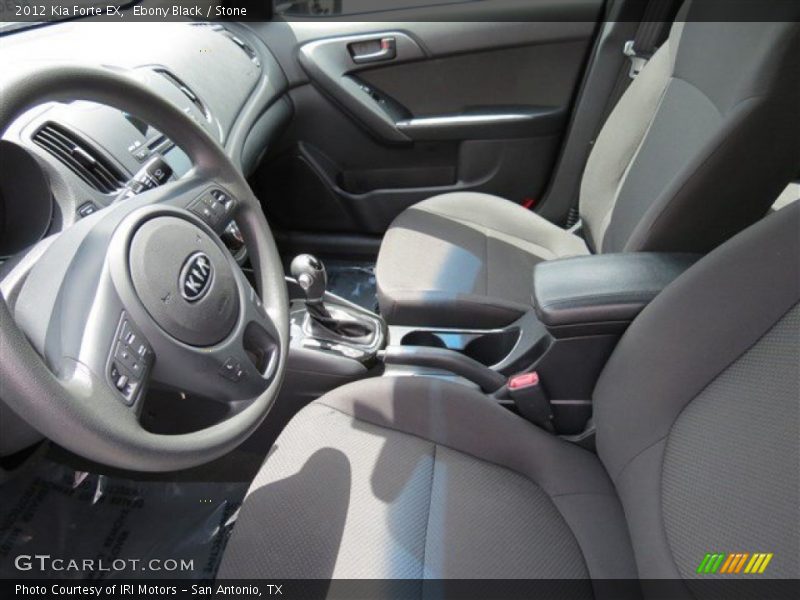 Ebony Black / Stone 2012 Kia Forte EX