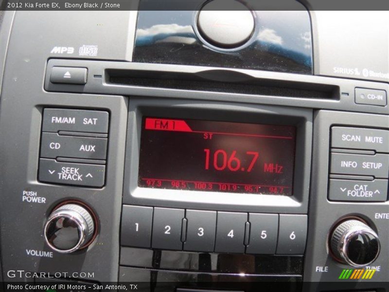 Ebony Black / Stone 2012 Kia Forte EX