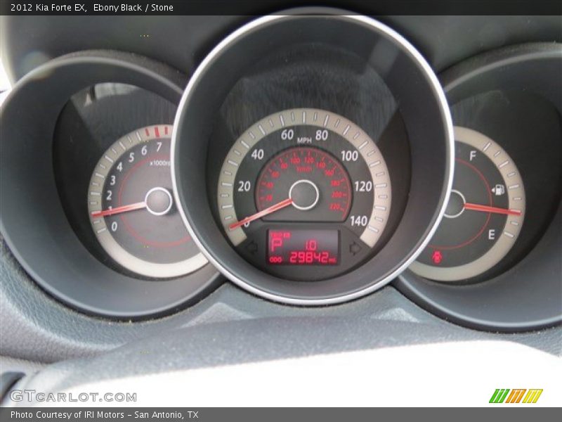 Ebony Black / Stone 2012 Kia Forte EX