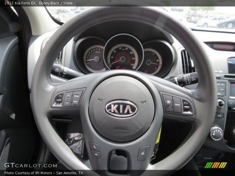 Ebony Black / Stone 2012 Kia Forte EX