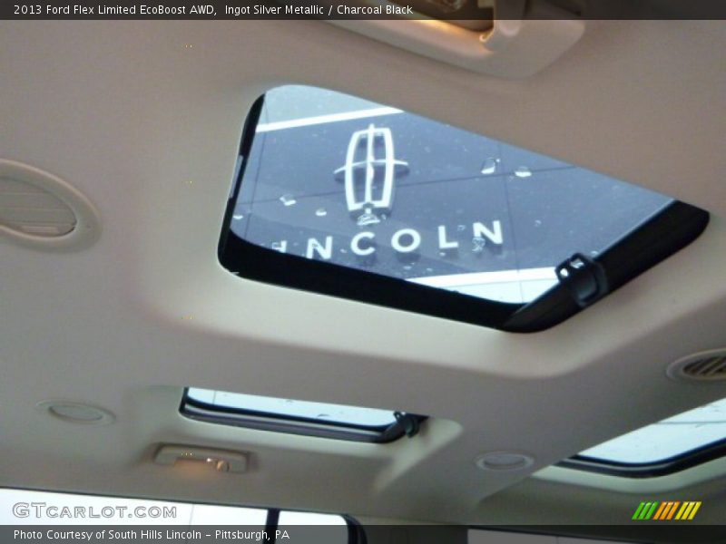 Ingot Silver Metallic / Charcoal Black 2013 Ford Flex Limited EcoBoost AWD