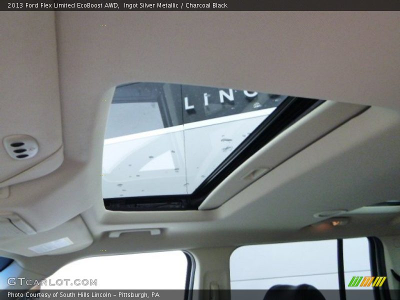 Ingot Silver Metallic / Charcoal Black 2013 Ford Flex Limited EcoBoost AWD