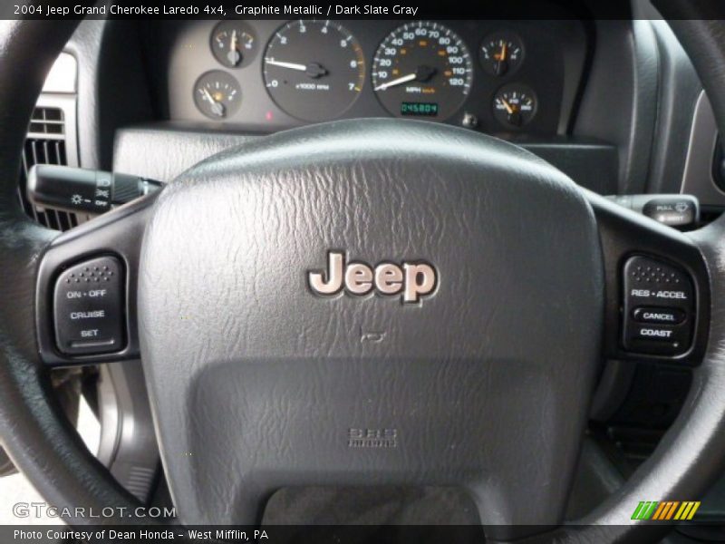 Graphite Metallic / Dark Slate Gray 2004 Jeep Grand Cherokee Laredo 4x4