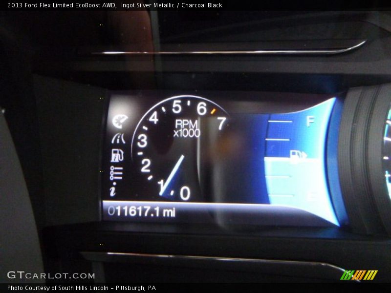 Ingot Silver Metallic / Charcoal Black 2013 Ford Flex Limited EcoBoost AWD