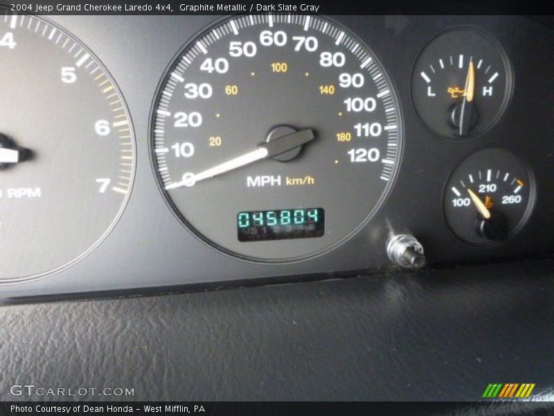 Graphite Metallic / Dark Slate Gray 2004 Jeep Grand Cherokee Laredo 4x4